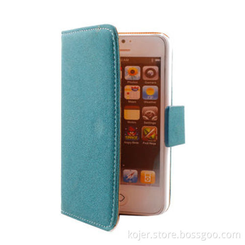 Book Style Leather Cellphone Cases for iPhone 5, Magnetic Flap on Top, OEM Orders Welcomed